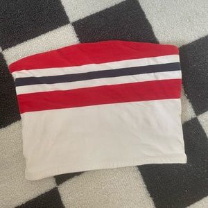 XS Garage Striped Tube Top